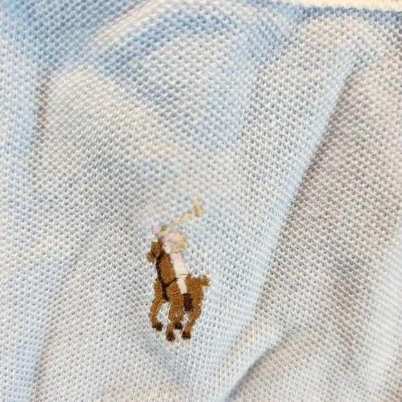 Polo Ralph Lauren Shirt Mens XL Light Blue Cotton Pockets‎ Long Sleeve Button Up - Picture 6 of 11